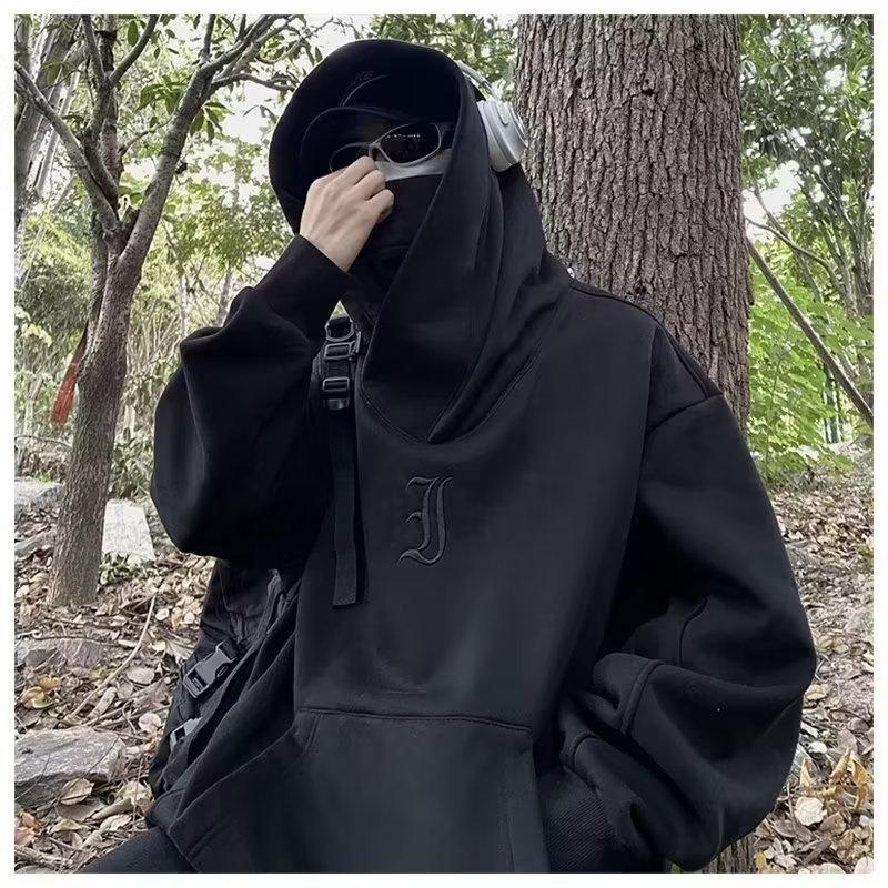 Мужской оверсайз худи из плотного американского хлопка в стиле хай-стрит