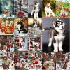5D DIY Diamond Painting Cute Puppy Diamond Mosaic Diamond Embroidery Full Set Cross Stitch Kits Home Decor Gifts