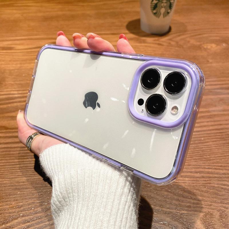 Разноцветный прозрачный чехол для телефона конфетного цвета для iPhone 16 Pro Max 15 14 13 12 11 X XS XR 7 8 Plus SE Прозрачная мягкая противоударная накладка