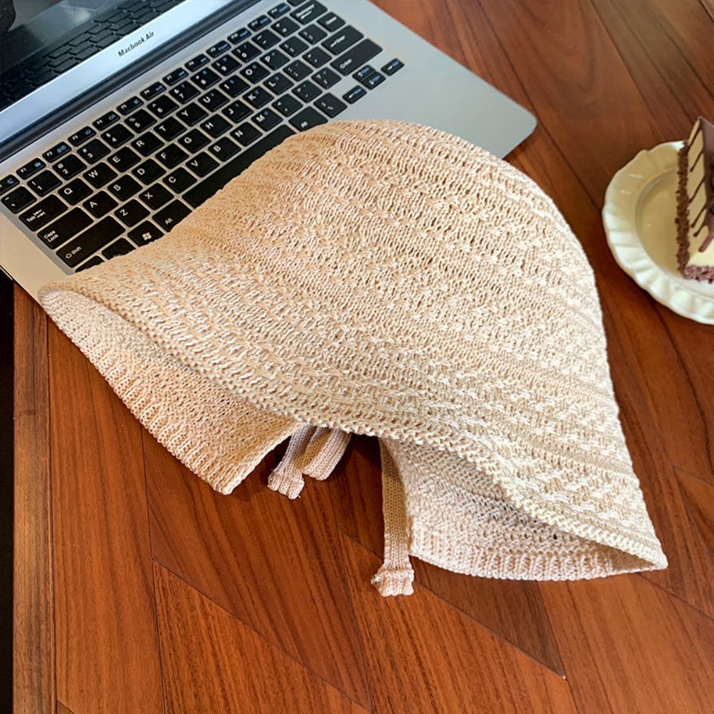 Соломенная кепка ручной работы, летняя шляпа-панама с козырьком, корейская пляжная шляпа от солнца для девочек