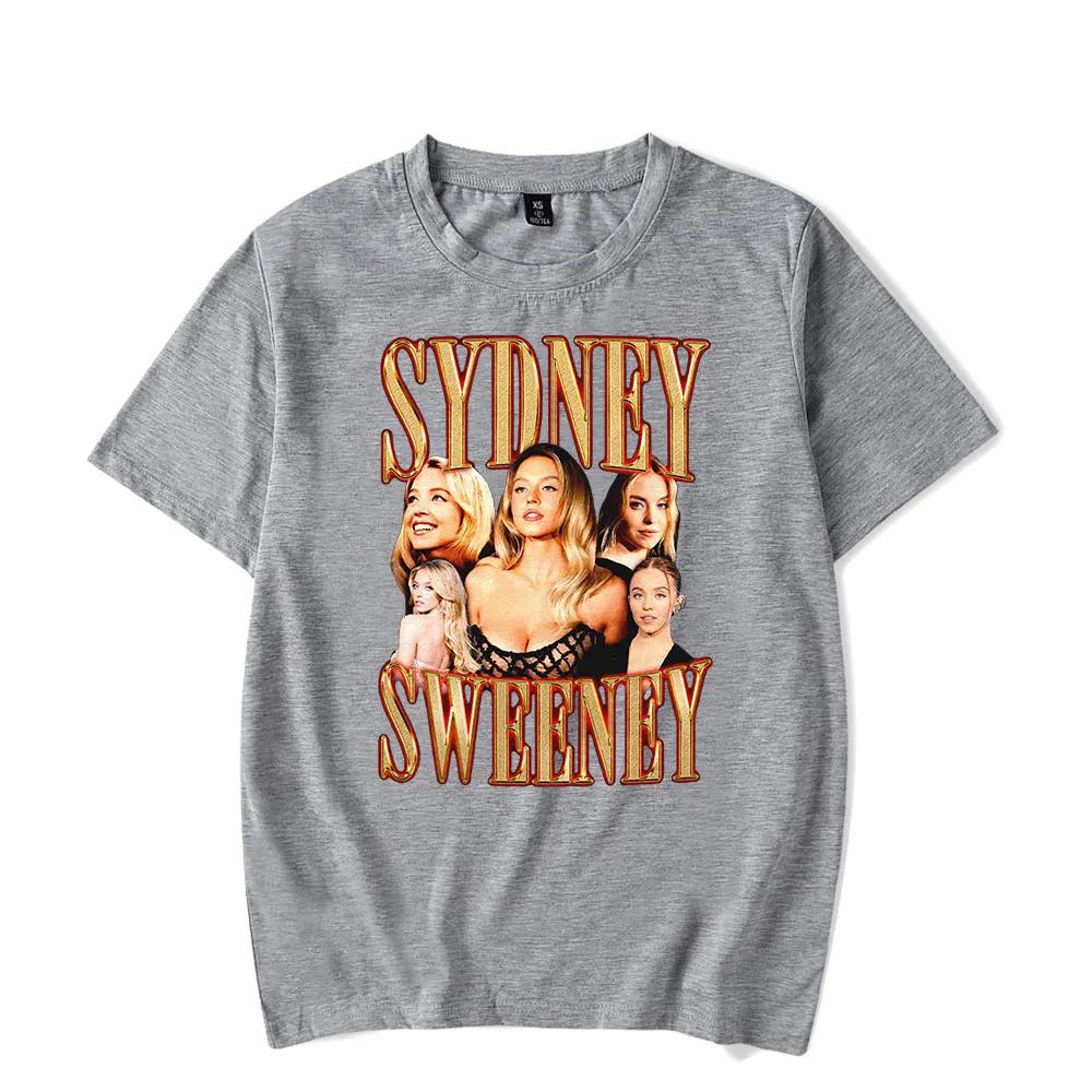Sydney Sweeney Vintage 90s TShirt Women Short Sleeve T Shirt Unisex Sport Pullover Harajuku Outwear Tops