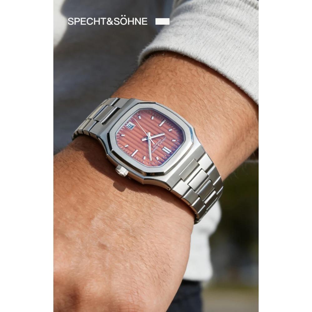 Новинки Часы Specht&Sohne 37MM Автоматические Часы Для Мужчин Япония 8215 Механизм Сапфировое Стекло Нержавеющая Сталь 50M Водонепроницаемые