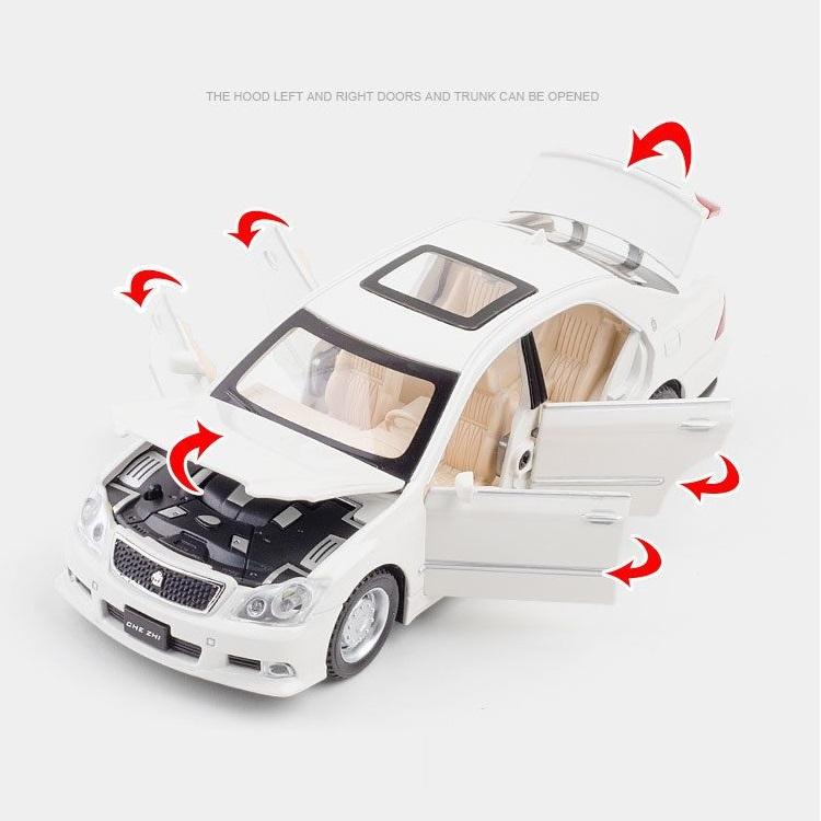 Toyota Crown 12th Generation Simulation Diecast & Toy Vehicles Sounds & Light Pull Back Car 1:32 Alloy Collection Model