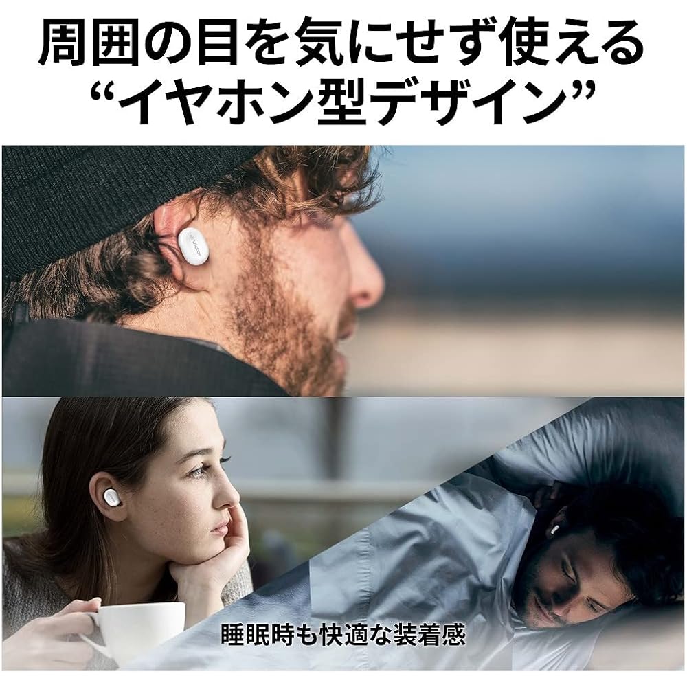 JVCケンウッド Victor 耳栓(イヤープラグ) EP-S433 最大35dBの高い遮音性能 エアクッション構造 2種類のイヤーピース付属 睡眠 仕事 勉強 通勤 ホワイト
