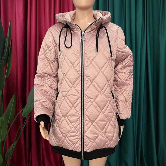 Зимнее пуховое пальто с капюшоном и застежкой-молнией на шнурке, ветрозащитная утепленная верхняя одежда, сохраняющая тепло, приталенное пальто для холодной погоды