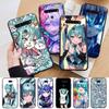 AD73 Hatsune Miku Vocaloid Black Case for OPPO Reno 8 6 5 4 Pro Find X3 A17 A31 A38 A40 A53 A54 A55 A74 A76 A78 A77 A80 A94 A95 A96 Pro Sofe Cover