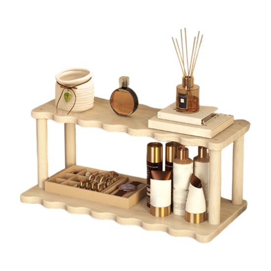 Двухъярусная полка для хранения, держатель для мелочей, высокая грузоподъемность, многоцелевой органайзер для ванной, кухни, рабочего стола