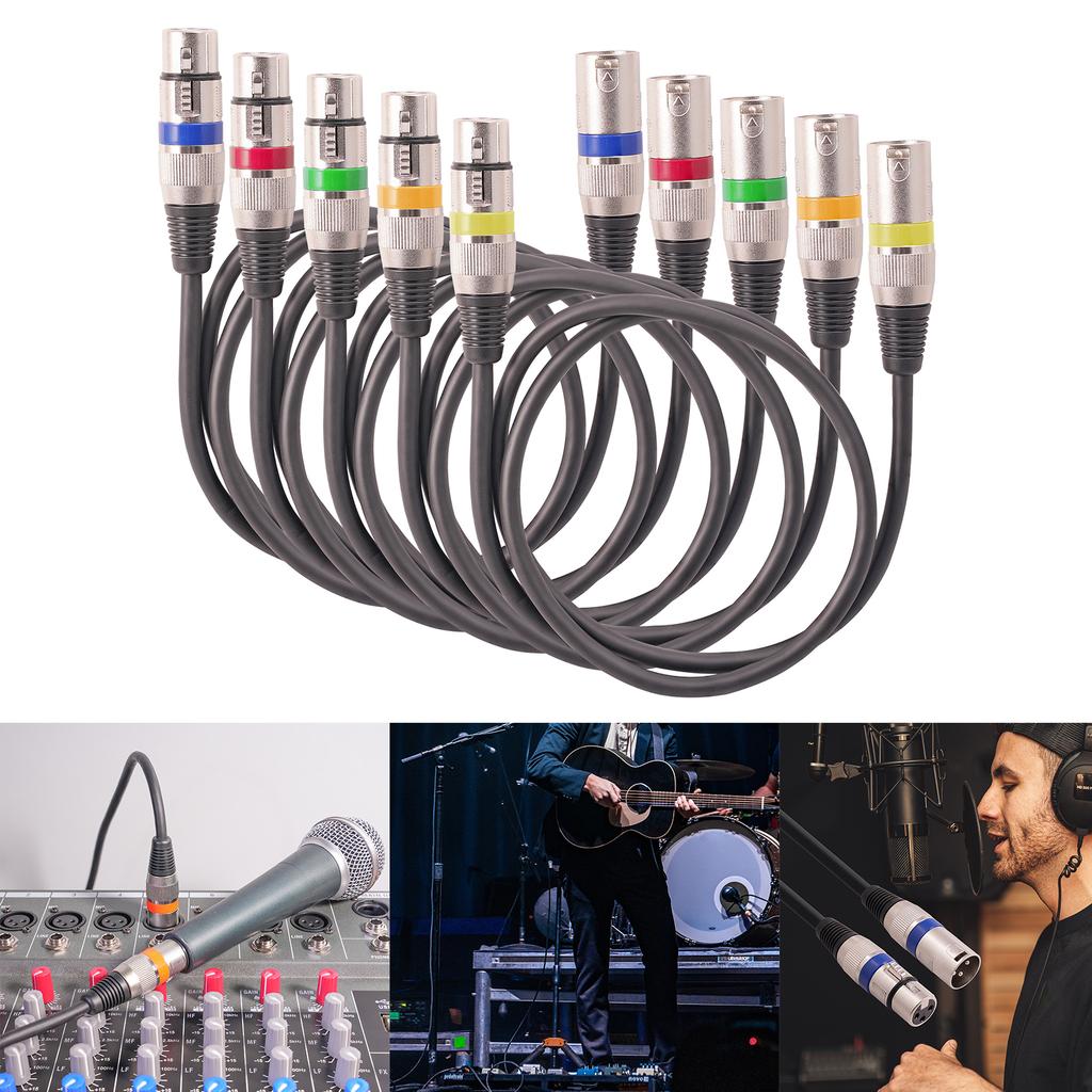 Прочный Сбалансированный Микрофонный Кабель 3-контактный XLR Папа на Маму Кабель для Микрофона и Динамика Анти-запутывающийся Аудио Шнур Замена