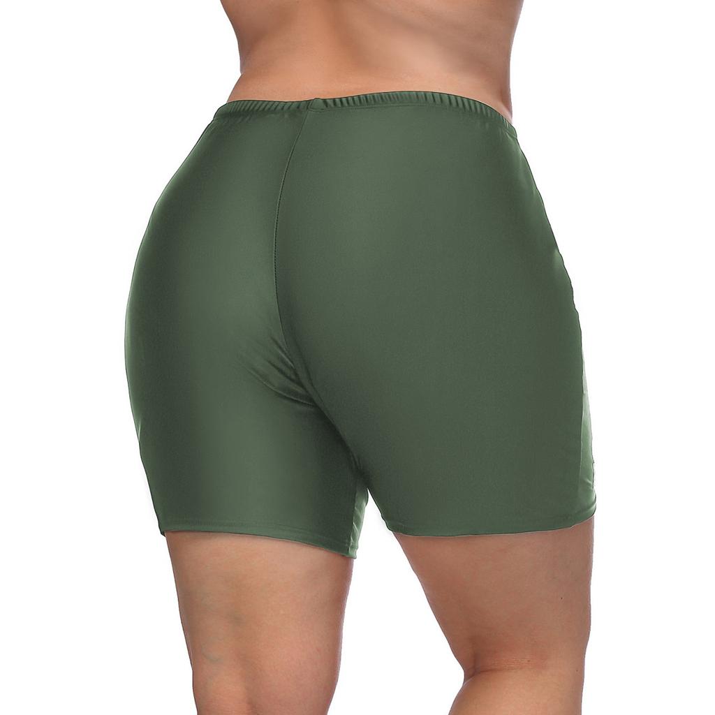 Charmleaks Женские плавки больших размеров с однотонным дном и высокой талией