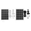 Camera Solar Charging Panel with Bracket 3W 5V Monocrystalline Silicon Type C Security Camera Solar
