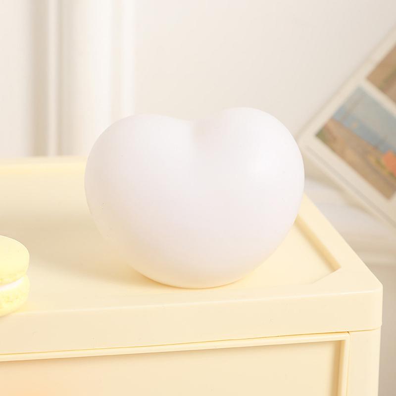 1 шт. милый ночник в форме сердца виниловый светодиодный ночник прикроватный сенсорный детский ночник для детской комнаты подарок на день рождения