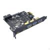 Концентратор PCIe PCI Express USB Карта расширения Pci-e to 3.0 Type C,USB 3.2 Gen1 Контроллер Riser