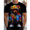 Cartoon Bears Graphic T-Shirt For Men Kids 3D Printed Cute Animal T Shirts Summer Fashion Short Sleeve Round Neck Y2K Tees
