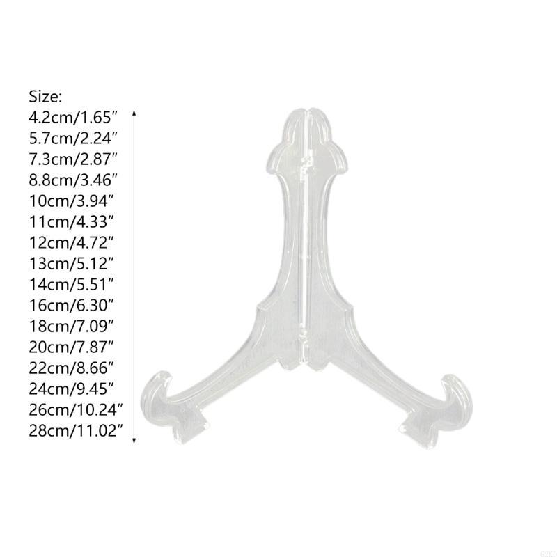 62KD 10pcs Foldable Triangle Display Stand Multifunction Plate Photo Card Book