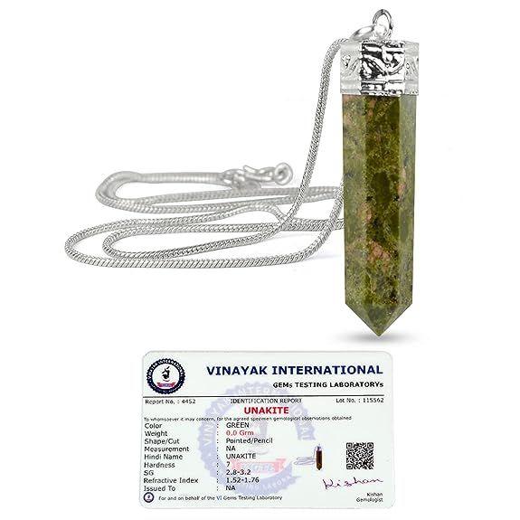 Подвеска-карандаш из кристалла Рейки с натуральным сертифицированным кристаллом качества AAA с сертификатом и металлической цепочкой для исцеления и кристаллическими лечебными драгоценными камнями