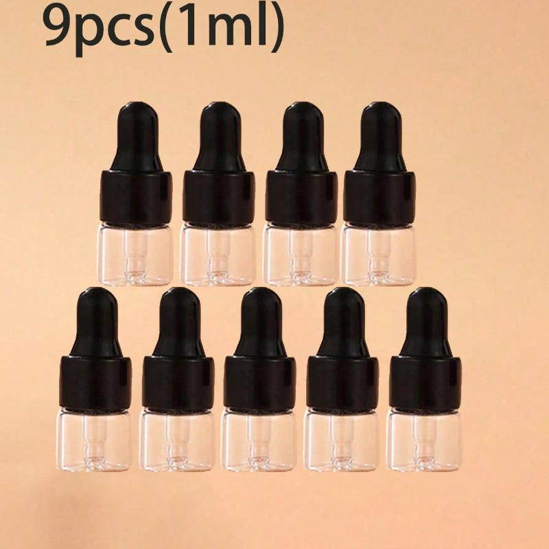 1ML Essential Oil Glass Dropper Empty Bottle Sample Bottle, With Glass Pipette Dropper, Used For Eye Dropper Essential