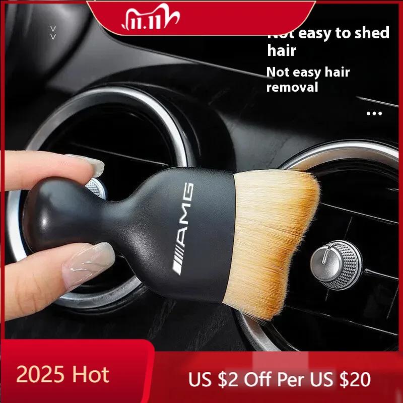 2025 Hot Car Logo Cleaning Car Detail Cleaning brush for Mercedes Benz S320 W164 W203 W204 W168 C180 E320 A200 CLA CLK CLS C260