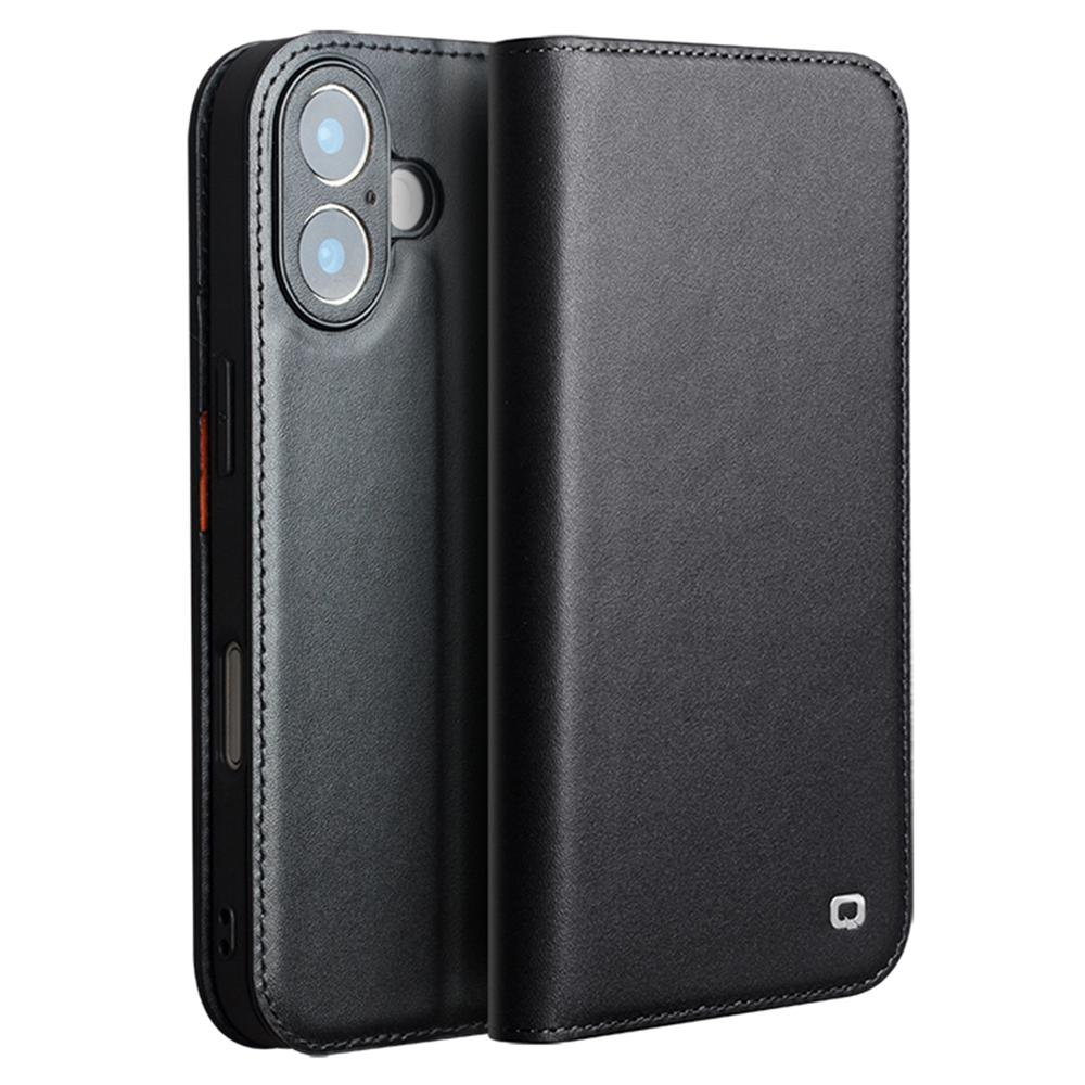 QIALINO Для iPhone 17 Чехол Кошелек Флип Подставка Чехол для телефона Натуральная Коровья Кожа