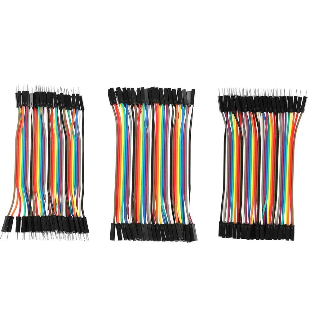 3 PCS 10CM Breadboard Jumper Wires 40 Pin Ribbon Cables Electronics Prototyping Dupont Wire  Arduino