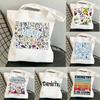 Women Shopping Bag Chemistry Canvas Bag Harajuku Reuseable Shopper Canvas Bag Girl Handbag Tote Shoulder Lady Bags
