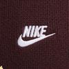 Nike Club Fashion Удобный свитер с круглым вырезом для мужчин, бордовый FQ2913-652