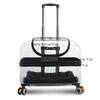PC Material Pet Suitcase Cat Bag Portable Pet Outdoor Luggage Transparent Dog Aviation Box Small Cart Household Pet Supplies