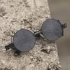 Fashion Round Hip Hop Steampunk Sunglasses Men's Metal Outdoor Sports Driving Sunshade Non-polarized Glasses
