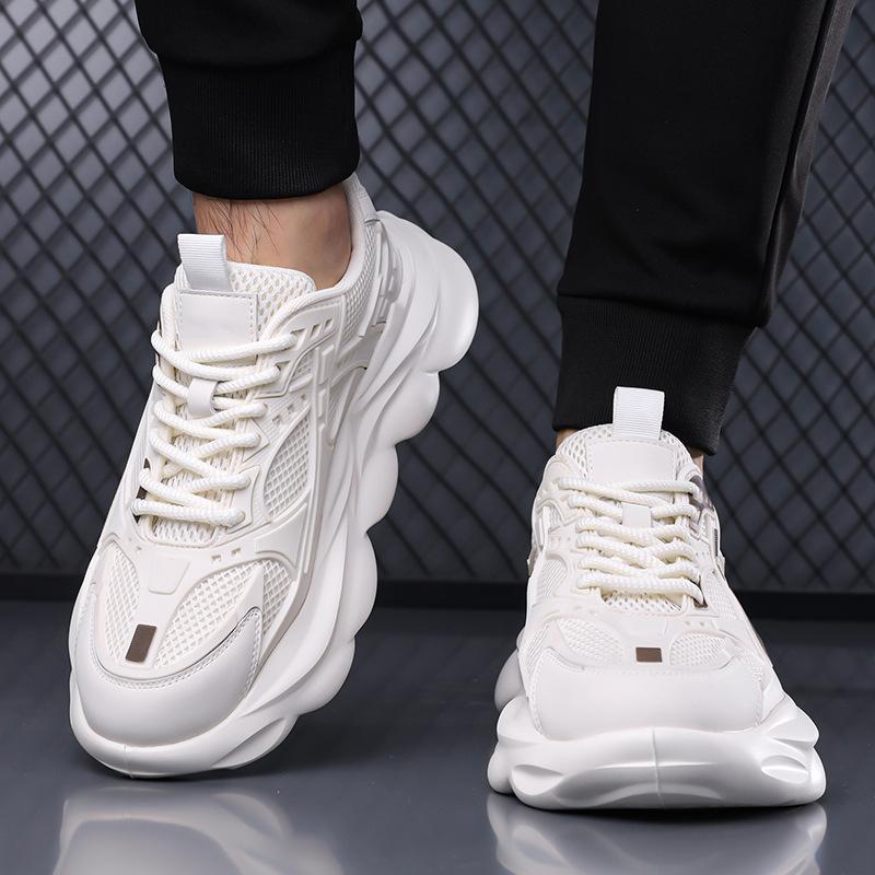 Spring Shoes for Men Casual Sport Shoes Height Increasing Platform Shoes Youth Fashion Chunky Sneaker