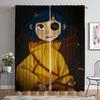 Coraline Halloween Decoration Кухонные шторы для камеры Шторы Тюль для детской комнаты для спальни Перегородка Оконные шторы Шторы