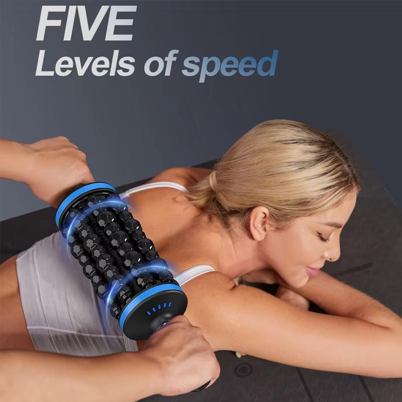 Беспроводной роликовый массажер для тела, вибраторы для расслабления мышц и фасций, домашний фитнес, упражнения, расслабление живота и ног, облегчение боли