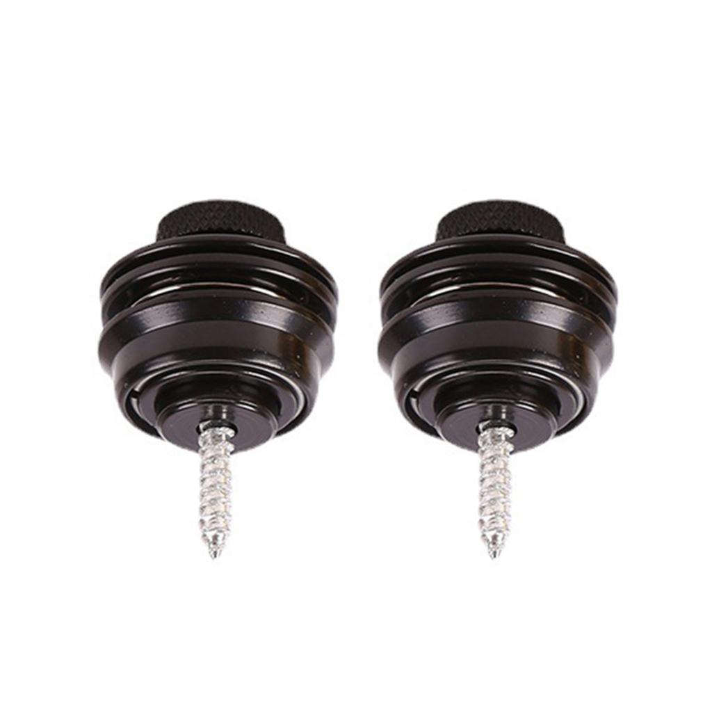 2 шт. Замок для гитарного ремня Набор пуговиц для гитарного ремня Металлический замок для ремня Плоская грибовидная головка для акустической электрогитары укулеле