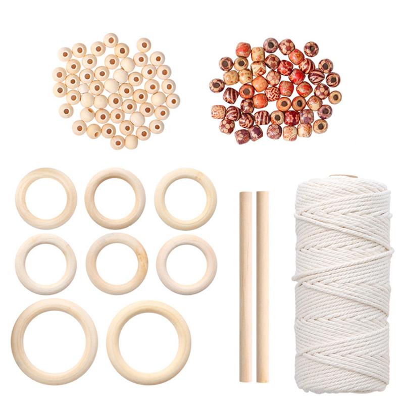 Набор пряжи для макраме своими руками, подвесные вешалки для растений, набор для рукоделия макраме для начинающих