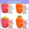 Cartoon Fruit Bunny Rabbit Pillow Pp Cotton Filling 60cm/0.7kg