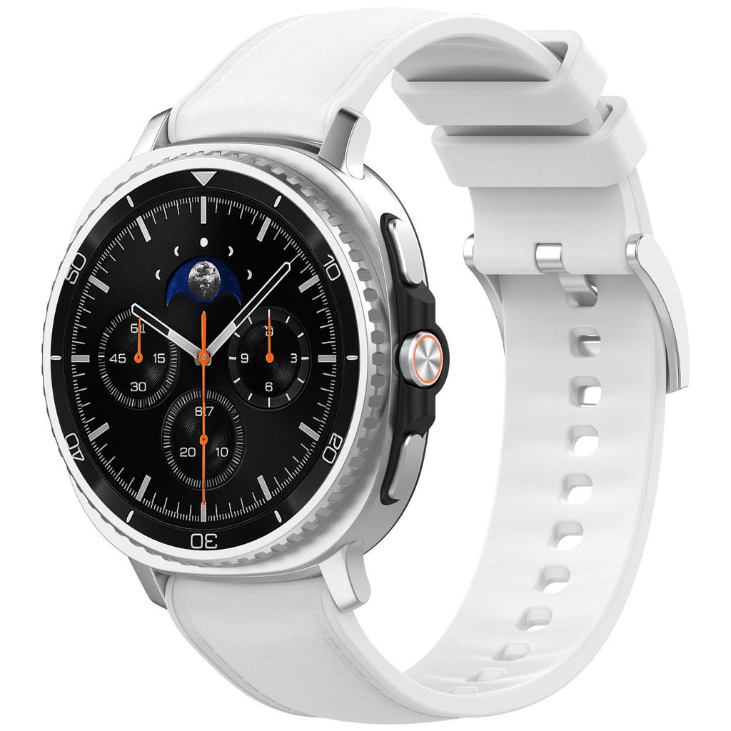 Эко-силиконовый ремешок-кожа для Samsung Galaxy Watch 8/8 Classic