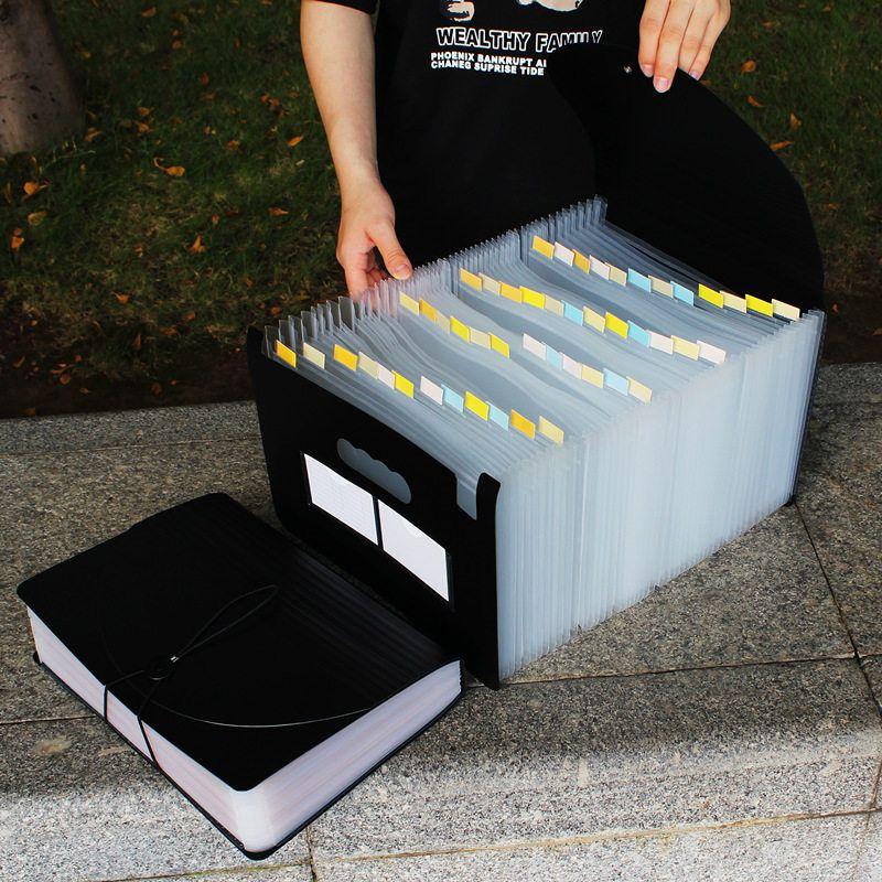 Student Test Paper Clip File Holder Large Capacity Folder A4 Material File Storage Category Folder Bill Bill Folder Pp