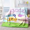Wow! Wow! Wubbzy Customize Your Name Blanket Lightweight Customizable Blanket Durable Comfort Suitable for Bed Sofa Office Livingroom All-Season Use