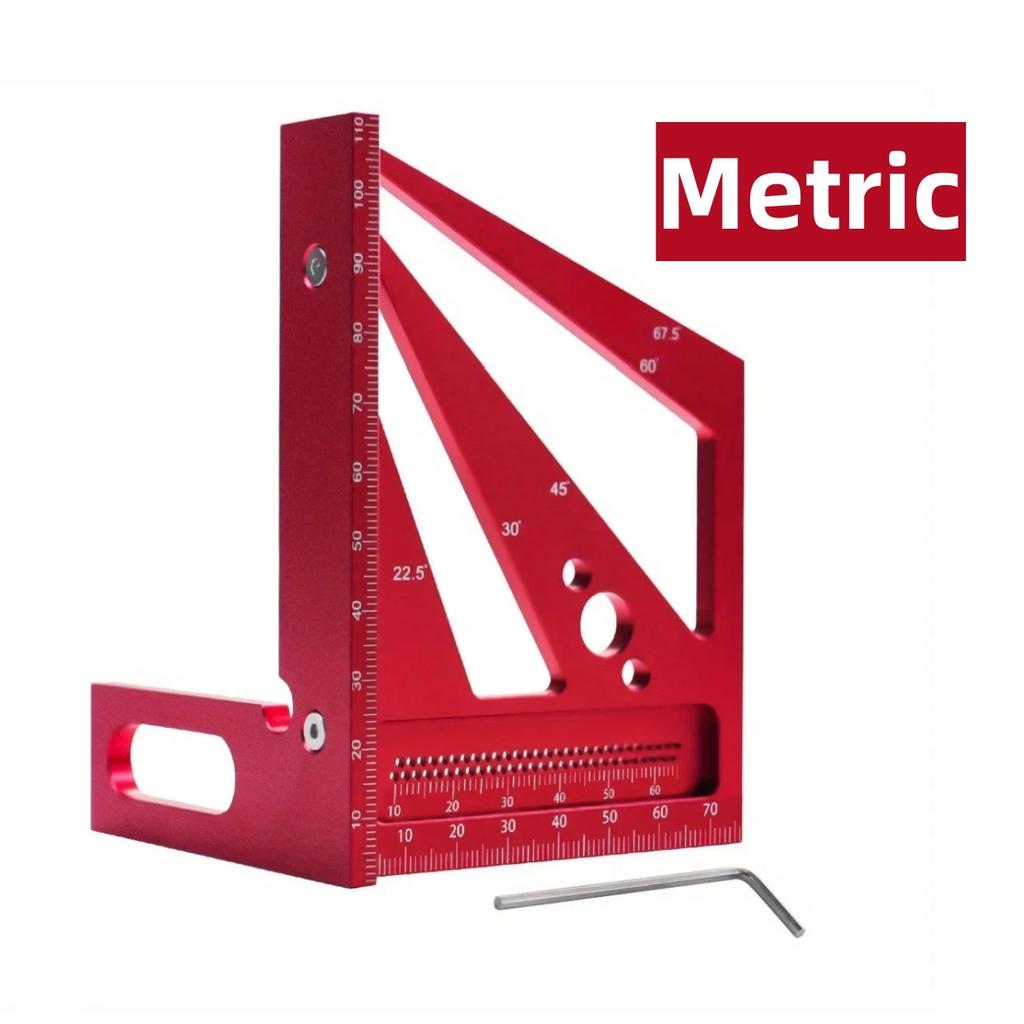 Столярный угольник Алюминиевый угольник Транспортир Центроискатель Деревообработка 3D Многоугольный Разметочный Измерительный Угольник Центроискатель