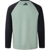 Adidas FW24 Tee LS Series Comfortable Soft Versatile Long Sleeve T-Shirt Unisex Tops Silver-Grey-Green Black JZ2335