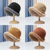 Hats for Women In Autumn and Winter Versatile Plus Velvet Lamb Wool Fisherman Hat Casual Wide Brim Warm Plush Basin Hat for Women
