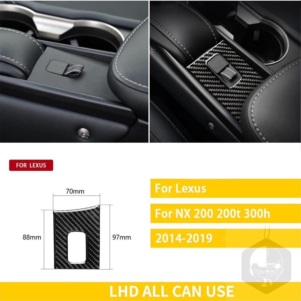 Для Lexus NX 200 200t 300h 2014-аксессуары автомобильные наклейки из углеродного волокна для внутренней отделки панели коробки