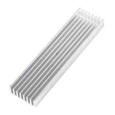 DIY охладитель алюминиевый радиатор радиатор чип 100*25*10 мм для IC светодиодный транзистор питания
