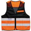 Work Reflective High Safety Fluorescent Large Size [Midori Anzen] Clothes, Material, Mesh, Visibility, Vest, Orange,