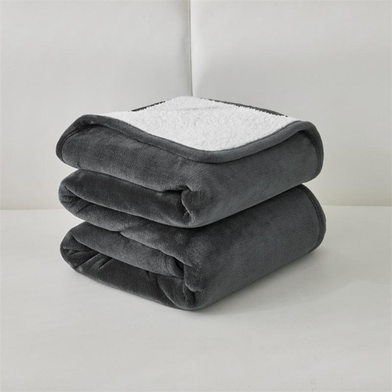 Водонепроницаемый плед для питомцев, шерпа-флис, плюшевый, толстый плед для собак и кошек, на все сезоны, простой дизайн, уютный коврик