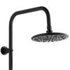 Black Enna Rain Shower with Tap - Luxury Shower Set with Hydromassage