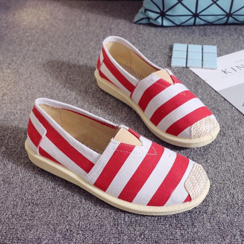 22 женские туфли повседневная мода парусиновые туфли с плоским дном дышащие старые пекинские тканевые туфли женская обувь материнская обувь низкие производители