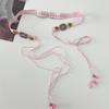 Flower Bohemian Style Waist Chain Wax Line Women Woven Belt Elegant Ethnic Style Belt  Versatile