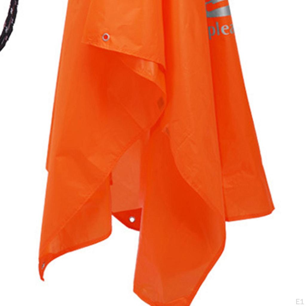 Hooded Rain Poncho Jacket 3 In 1 Adults Raincoat Coat for Sporting Event Fishing Travel