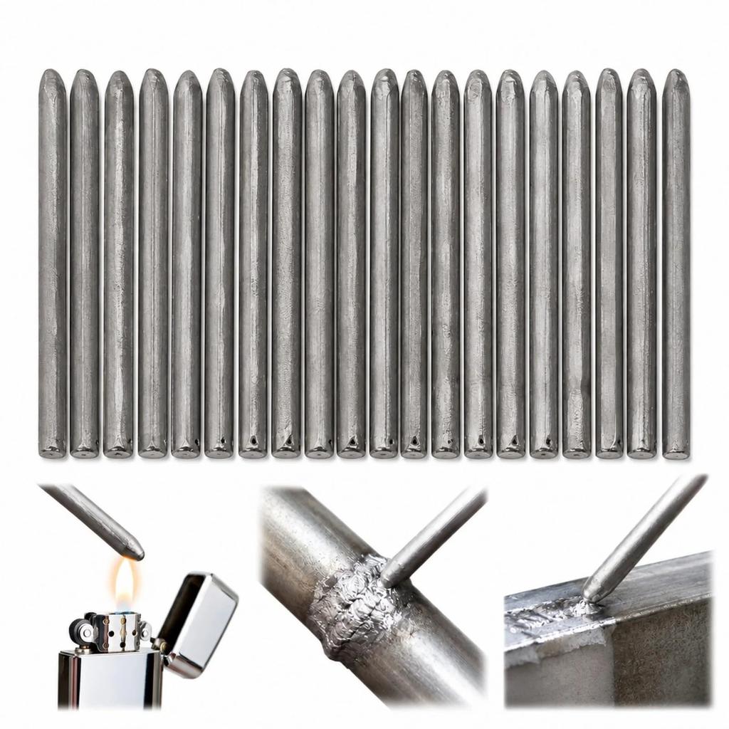 Powder Cored Aluminum Welding Rods, Low Temperature Easy Melt, Universal Multi-Metal Repair for DIY, Pipe and Household Repair