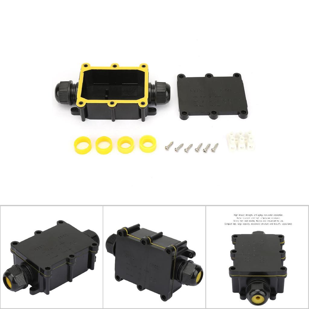 Водонепроницаемая распределительная коробка IP68, электрический корпус, соединительный клеммный блок для кабеля (Двусторонний)