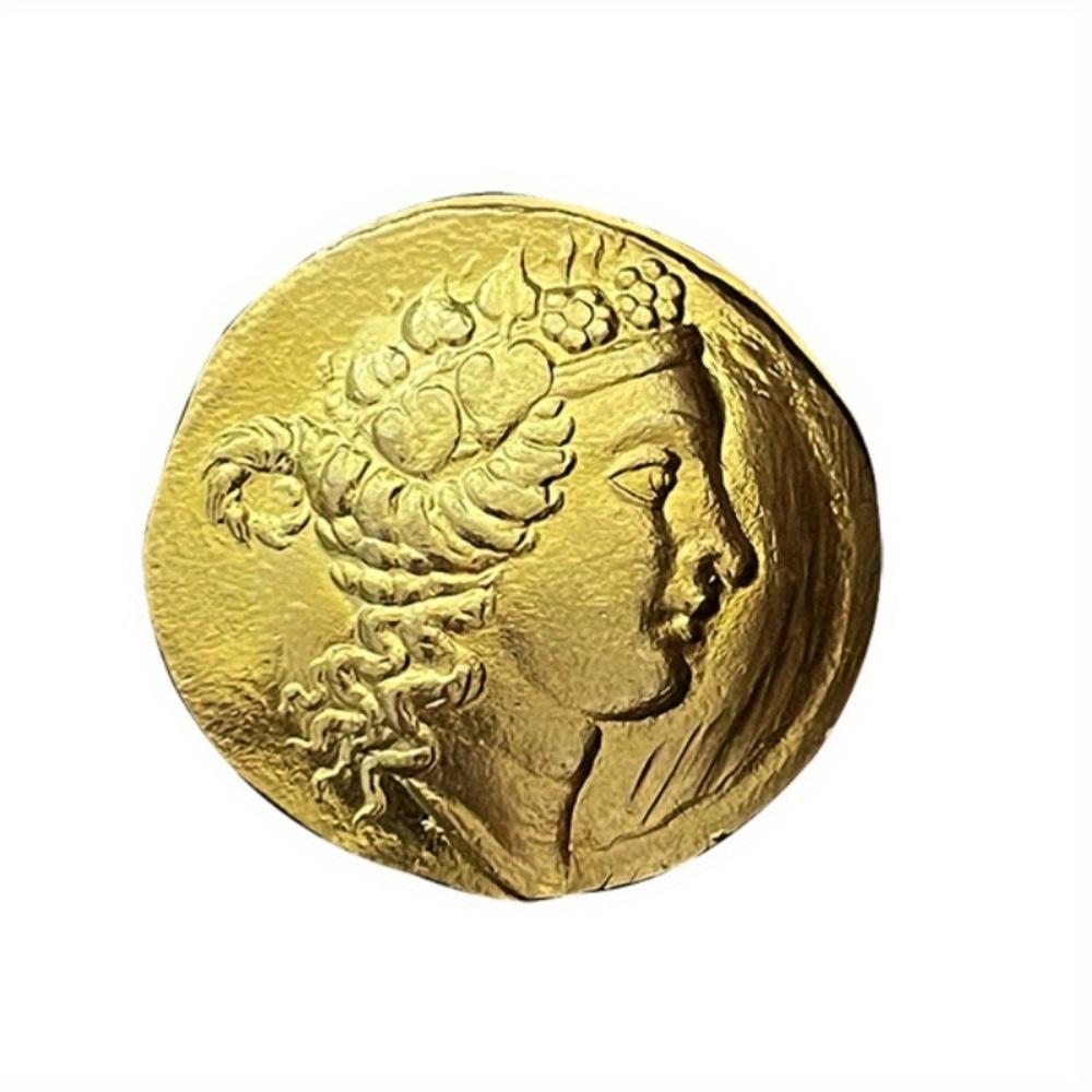 Древнегреческая мифология Дионис Бог вина Металлический значок Ремесло Монета Украшение Подарочная копия